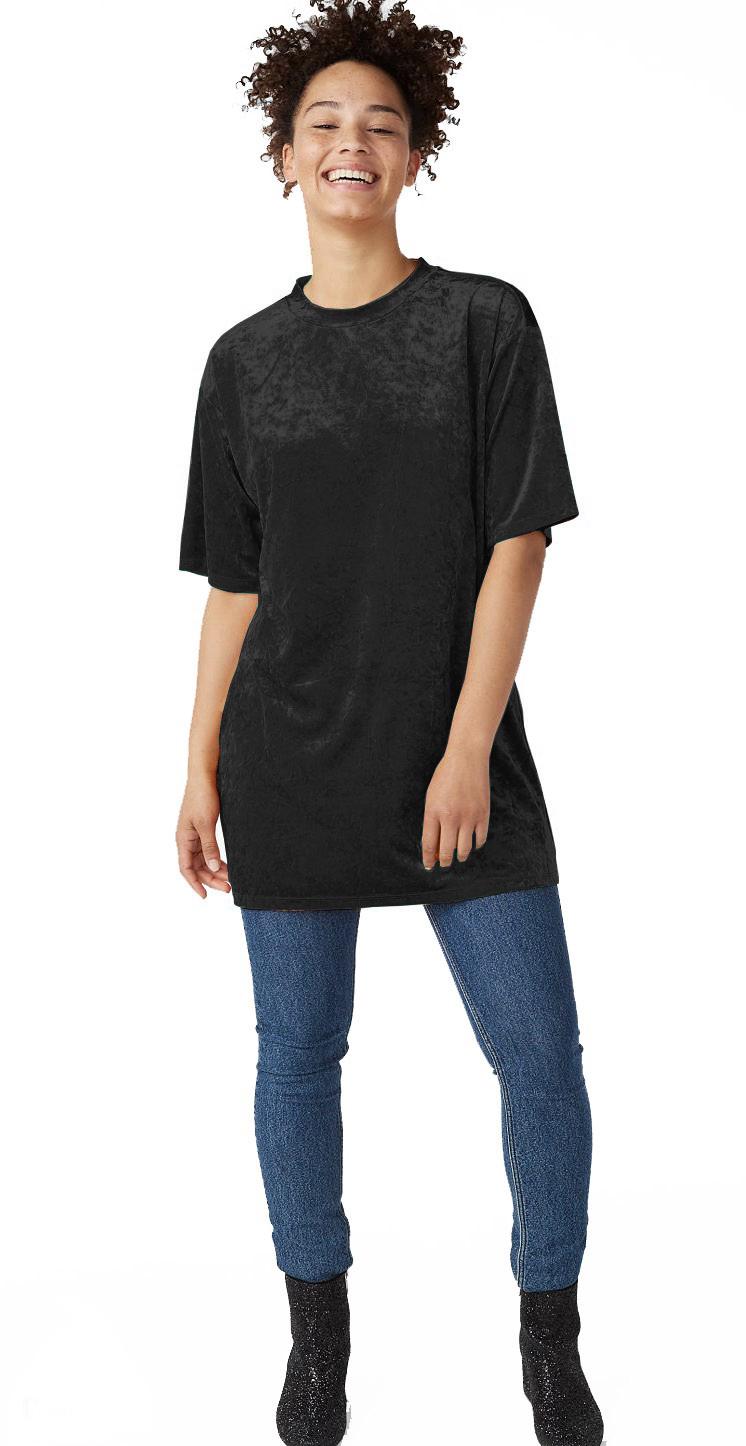 Платье-футболка Monki М Черный (501672a77)