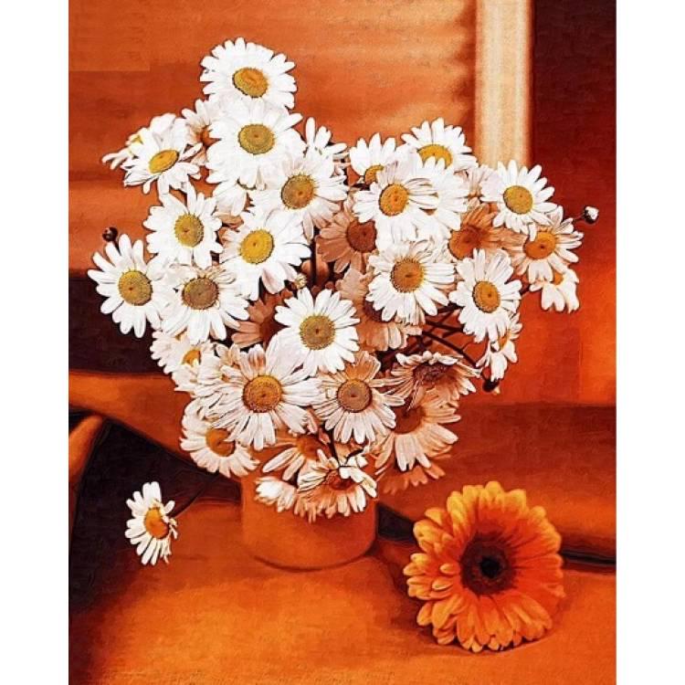 Картина по номерам Josef Otten Цветы Ромашки 30х40 см в термопакете (1438EKTL_O-mt)