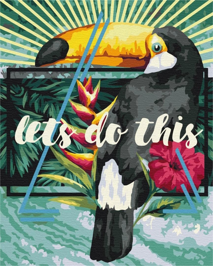 Картина по номерам BrushMe Летний принт BS52420 холст на подрамнике 40х50 см (1470628361)