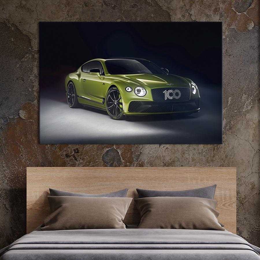 Картина на холсте Оливковый Bentley Continental GT 51x34 см (1288-1)