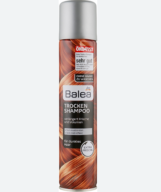 Сухий шампунь Balea Dunkles Haar для темного волосся 200 мл (4066447068931)