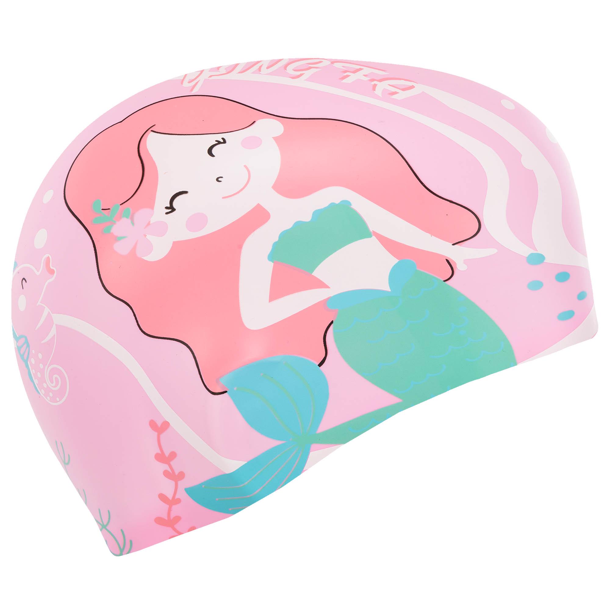 Шапочка для плавання дитяча YINGFA K0012 силіконова Рожево-зелений (K0012_Розовый-зеленый) - фото 2 Шапочка для плавання дитяча YINGFA K0012 силіконова Рожево-зелений (K0012_Розовый-зеленый) - фото 2