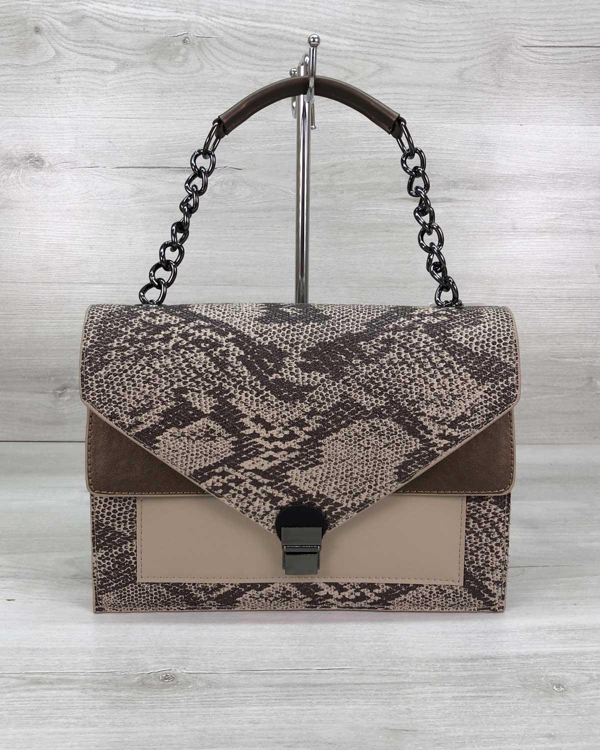 Сумка женская Welassie кросс-боди экокожа Бежевый (wel-T5402)