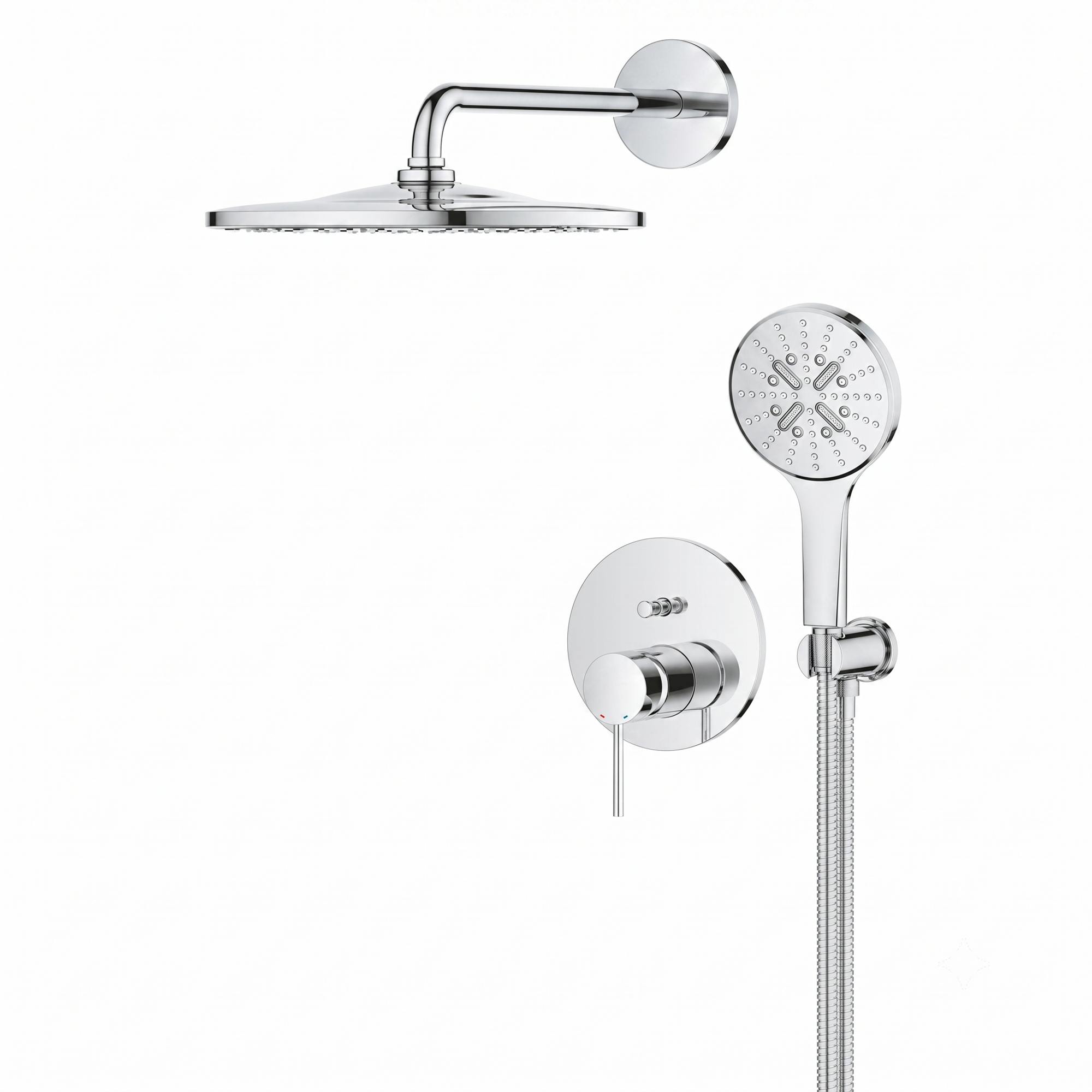 Душевая система Grohe Essence с термостатом латунь Хром глянцевый (25287000)