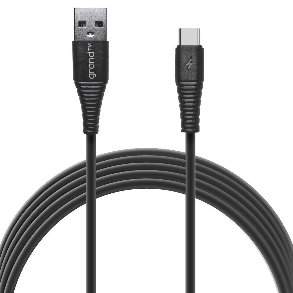 Кабель интерфейсный Grand GC-C01 USB-Type C 1 м Black (25081)