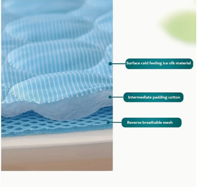 Коврик для кошек и собак самоохлаждающийся с дышащей и мягкой подкладкой летний 40x50 см Голубой (2002) - фото 4 Коврик для кошек и собак самоохлаждающийся с дышащей и мягкой подкладкой летний 40x50 см Голубой (2002) - фото 4