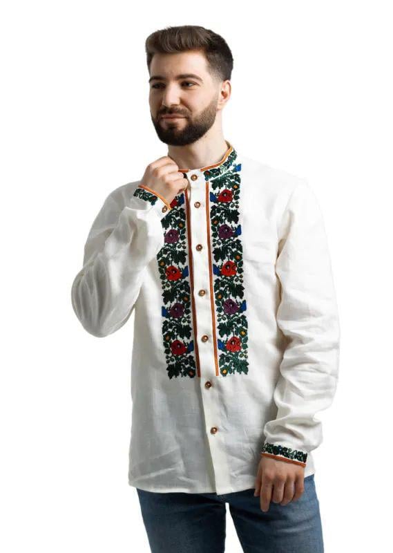 Вышиванка мужская р. 48 Сливочный (587) Вышиванка мужская р. 48 Сливочный (587)