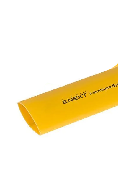 Изоляционная трубка термоусадочная E.NEXT e.termo.pro.19,1.6,3.yellow Ø 19,1/6,3 мм с клеевым слоем 1 м Желтый (p092044)