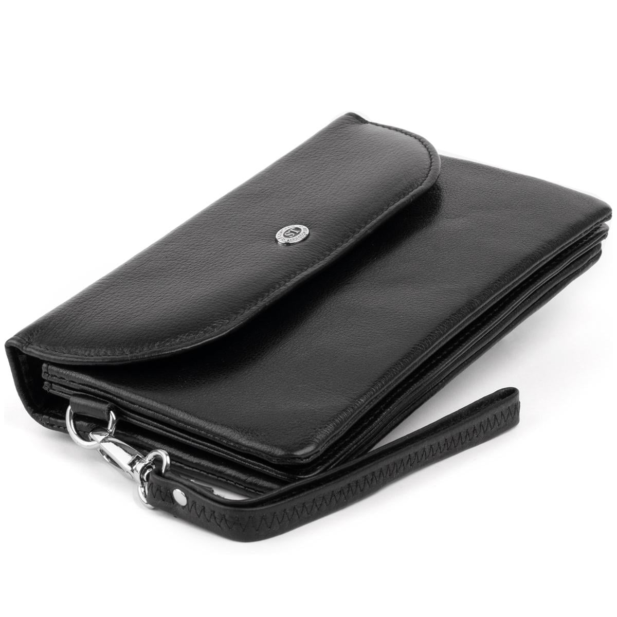 Клатч женский ST Leather 19316 кожа Черный Клатч женский ST Leather 19316 кожа Черный