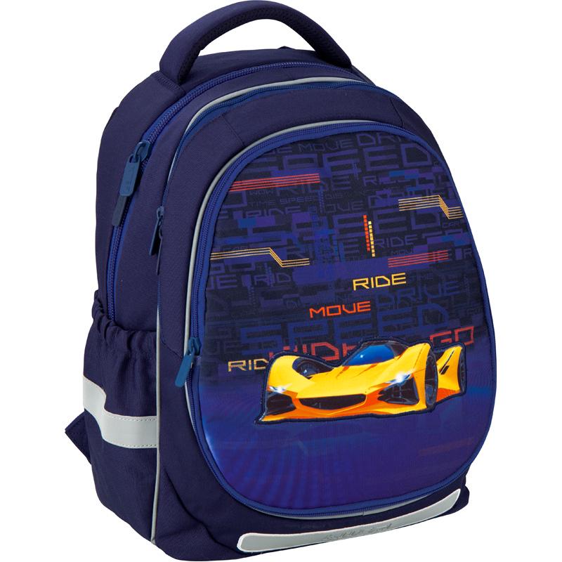 Рюкзак KITE Education Fast cars 38x28x16 см 16-25 л Темно-синій (K20-700M(2p)-4)