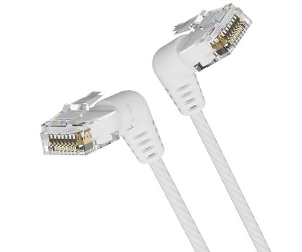 Кабель Vention IBOWD Cat6A UTP Rotate Right Angle Ethernet Patch Cable 0,5 м White