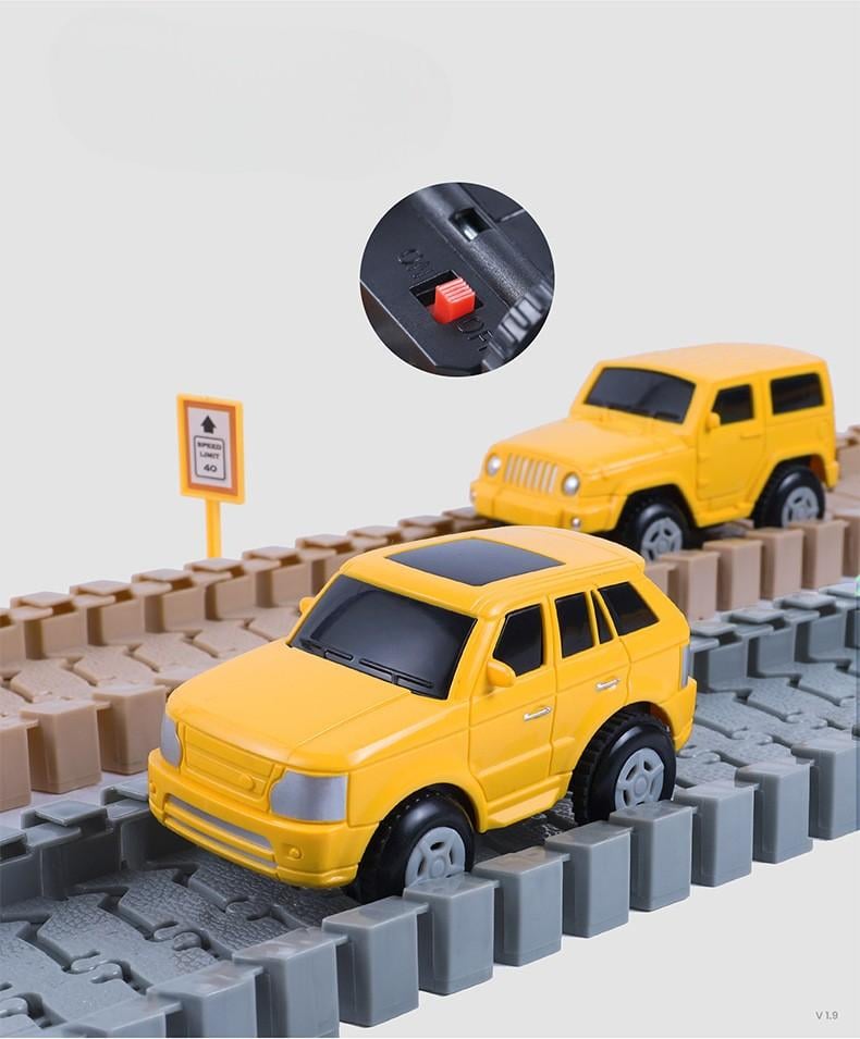 Ігровий набір автотреків Tumama Світна дорога-конструктор з машинкою Жовтий (30487937) - фото 8 Ігровий набір автотреків Tumama Світна дорога-конструктор з машинкою Жовтий (30487937) - фото 8