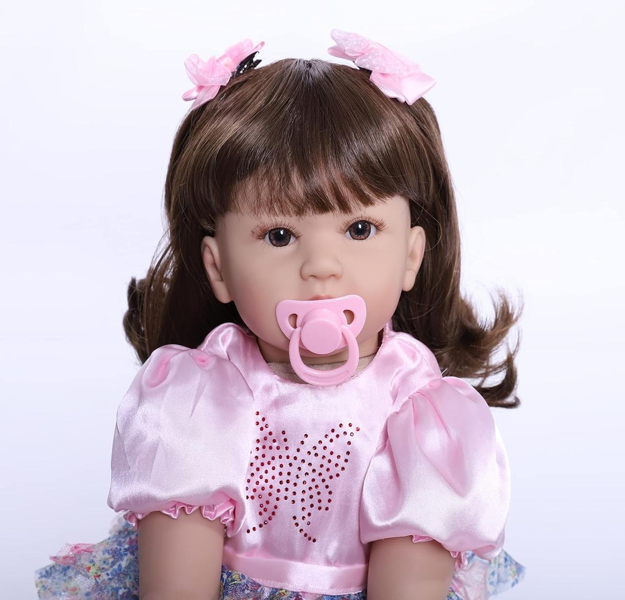 Лялька колекційна Reborn Анюта м'яконабивна соска/пляшечка іграшка 60 см (1696868484) - фото 6 Лялька колекційна Reborn Анюта м'яконабивна соска/пляшечка іграшка 60 см (1696868484) - фото 6