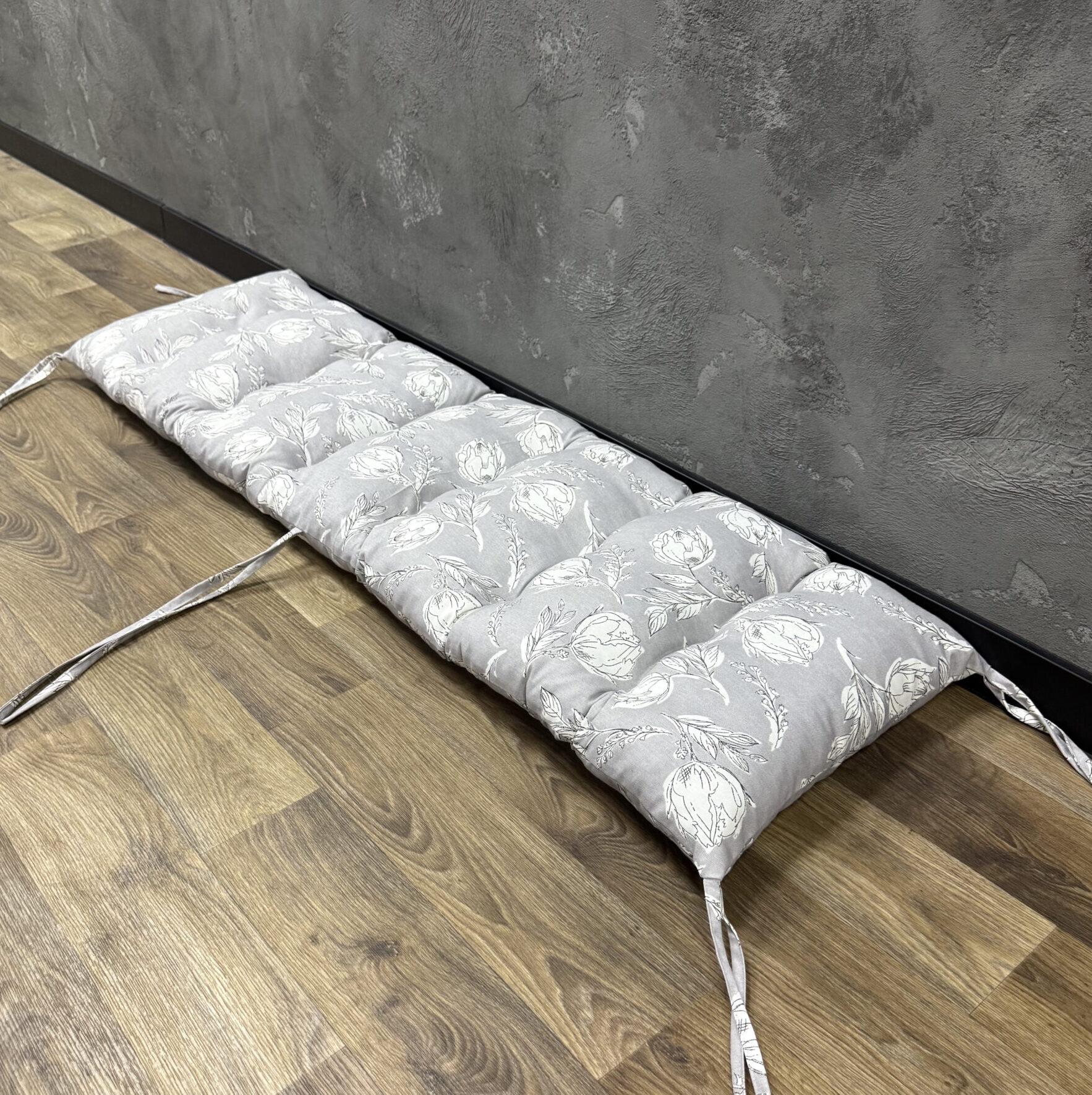 Подушка Comfort Home Artichoke grey 1 на подоконник/каркасы/поддоны/садовая мебель панама 150х50 см
