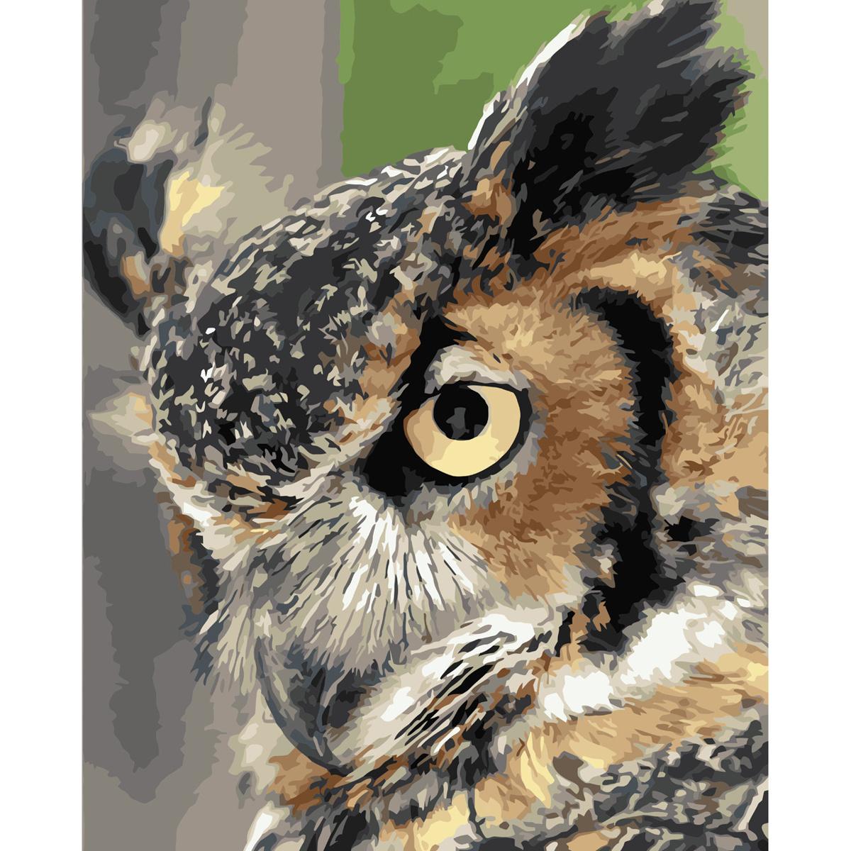Картина по номерам Strateg Мудрая сова 40x50 см (VA-3655)