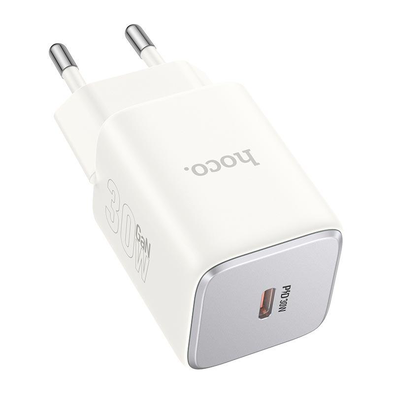 Зарядное устройство сетевое Hoco Vista single port charger N43 30 Вт USB-C Белый