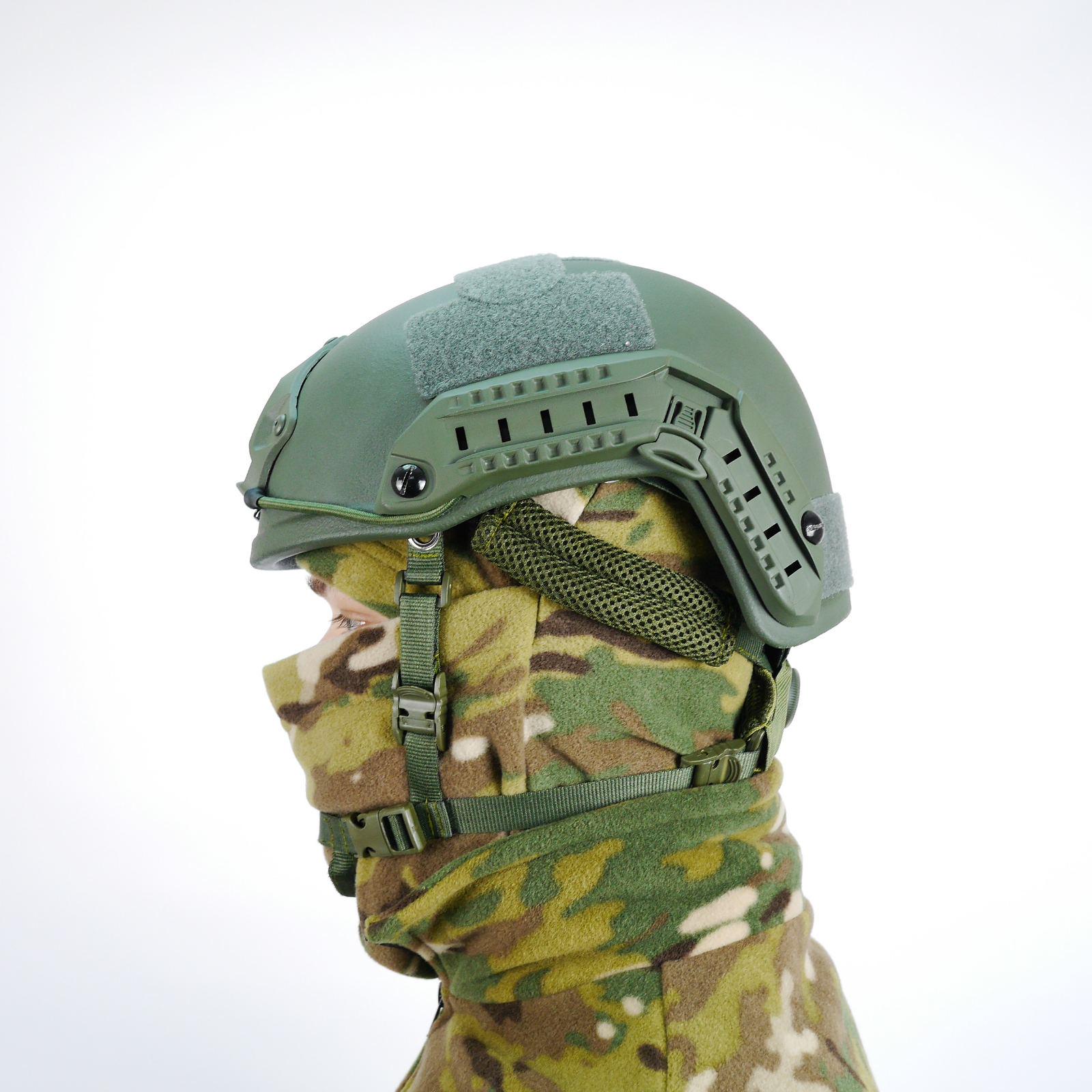 Шолом балістичний FAST Helmet 1 клас захисту ДСТУ рівня NIJ IIIA Olive - фото 12