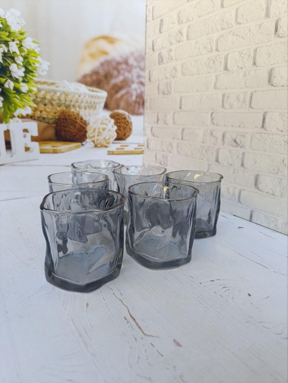 Набор стаканов для виски S&T 768-18-1 стеклянных 6 шт. 260 мл Графитовый (768-18-1) - фото 2 Набор стаканов для виски S&T 768-18-1 стеклянных 6 шт. 260 мл Графитовый (768-18-1) - фото 2