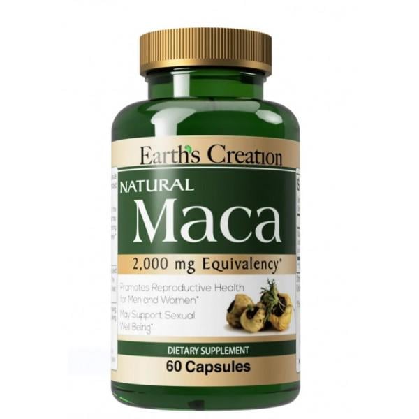 Екстракт кореня маки Earth's Creation Maca 2000 mg 60 капсул