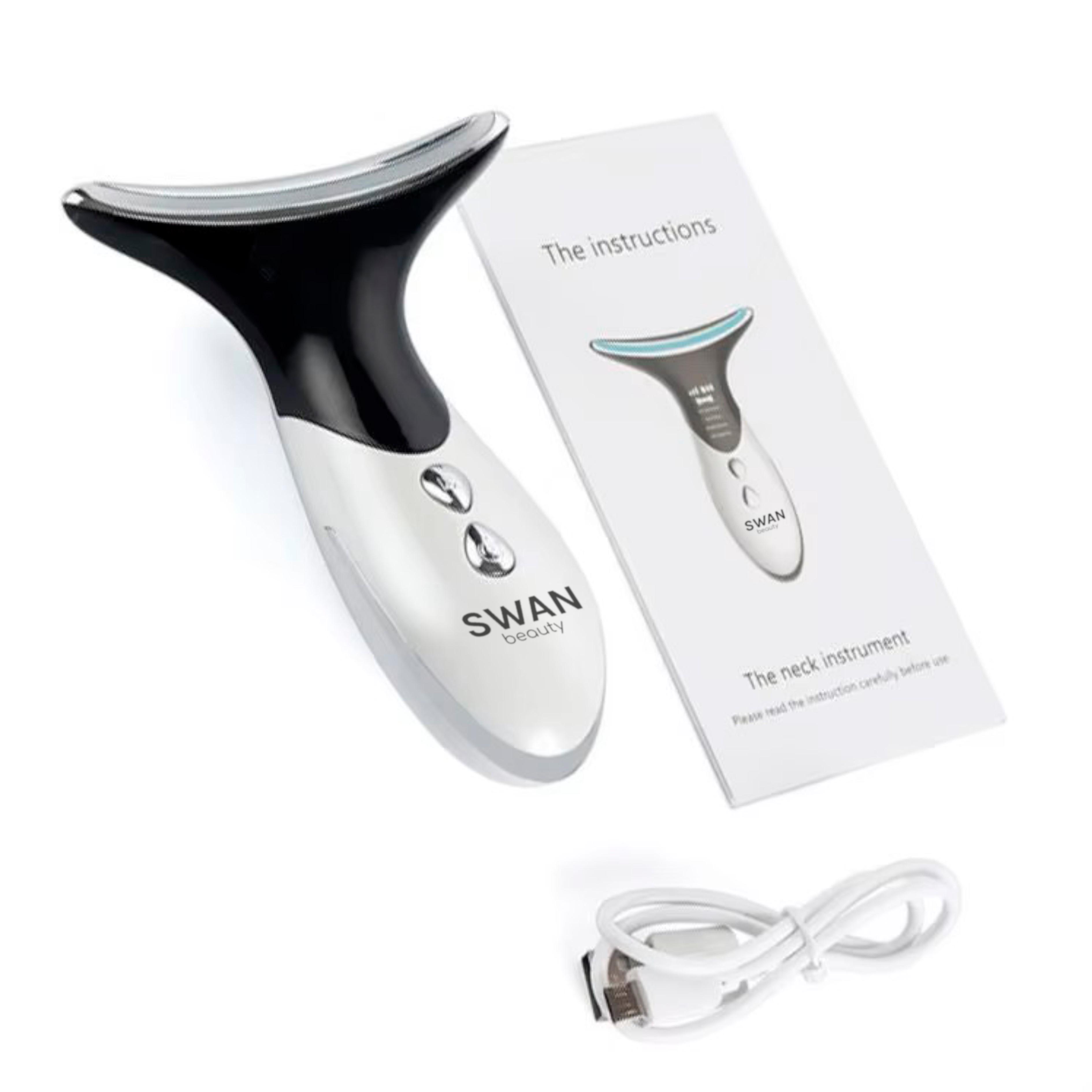 Микротоковый массажер Swan Beauty Lifting Pro MJ-32 для лица шеи и второго подбородка со световой LED терапией - фото 9