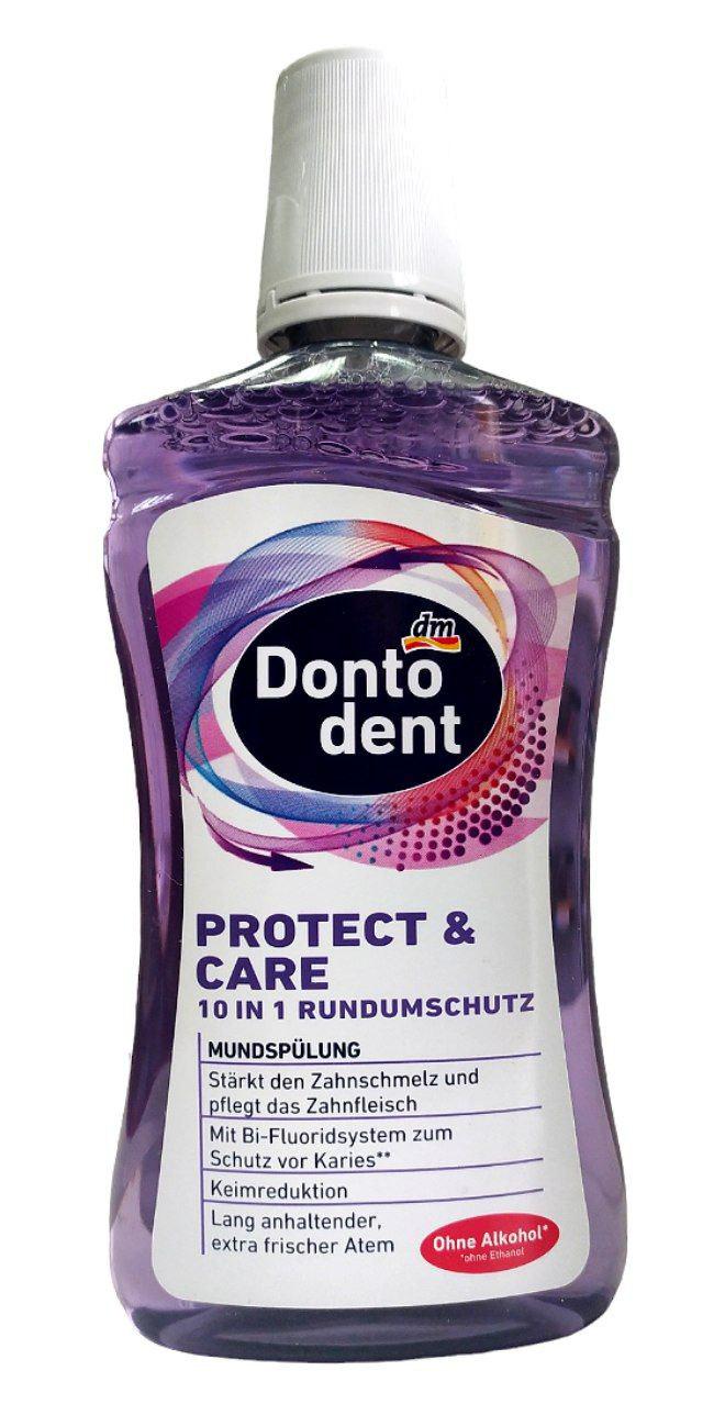 Ополаскиватель для ротовой полости Dontodent Protect & Care универсальная защита 10в1 500 мл (00-00000905)