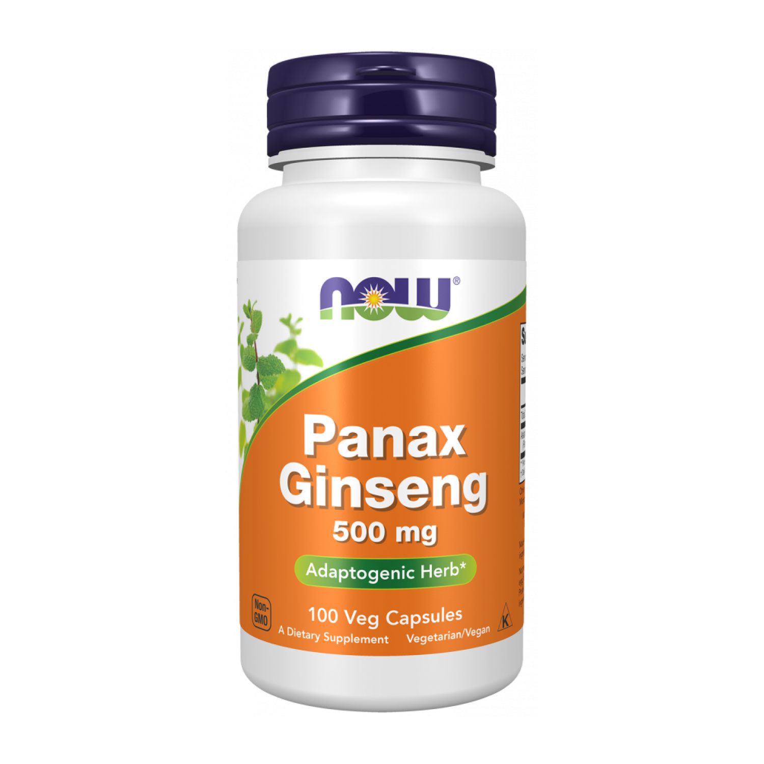 Корень женьшеня Now Panax Ginseng 500 mg 100 капсул