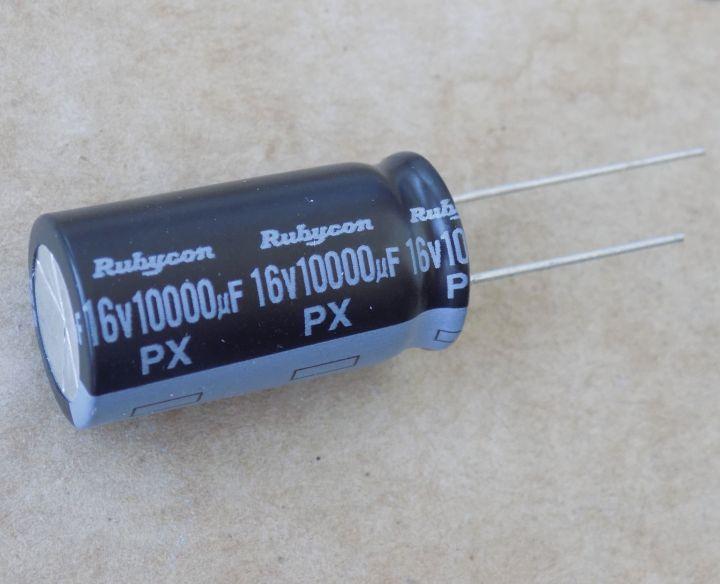 Конденсатор электролитический 10000uF 16V 105C 10000 мкФ 16В 105 град/10000x16x105 град Rubycon 16x31 мм (17620)