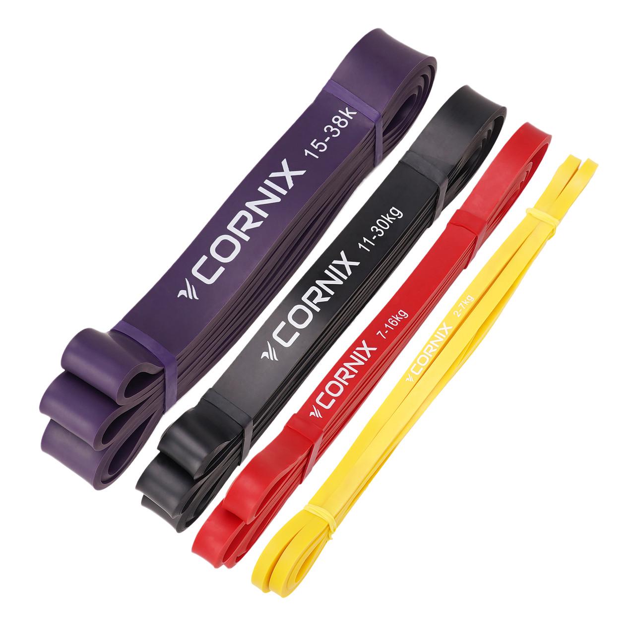 Эспандер-петля для фитнеса и спорта Cornix Power Band 2-38 кг 4 шт. XR-0087 (2375564402)