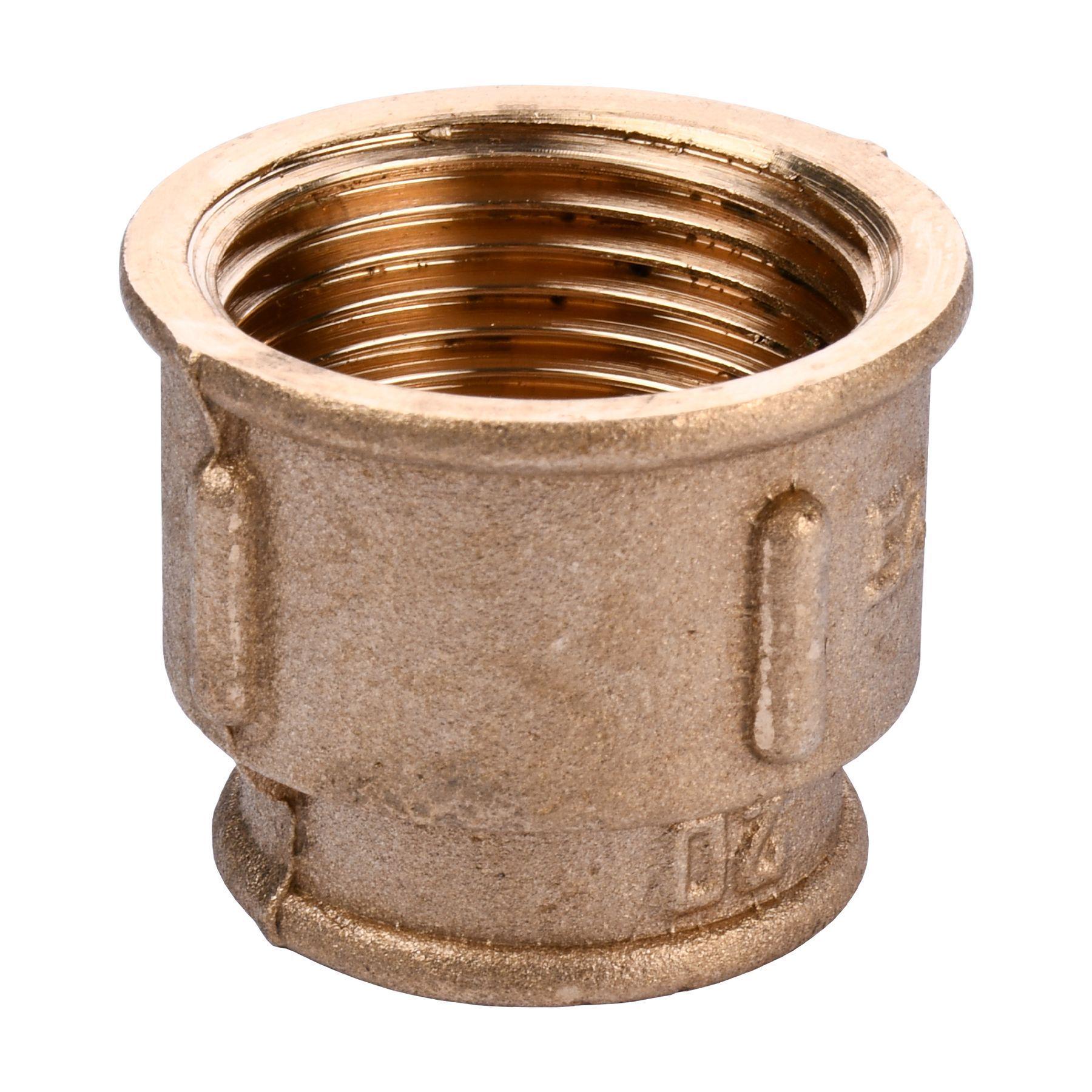 Муфта латунная 1″х 3/4″ внутренняя-внутренняя А0313А (000010730) - фото 1 Муфта латунная 1″х 3/4″ внутренняя-внутренняя А0313А (000010730) - фото 1