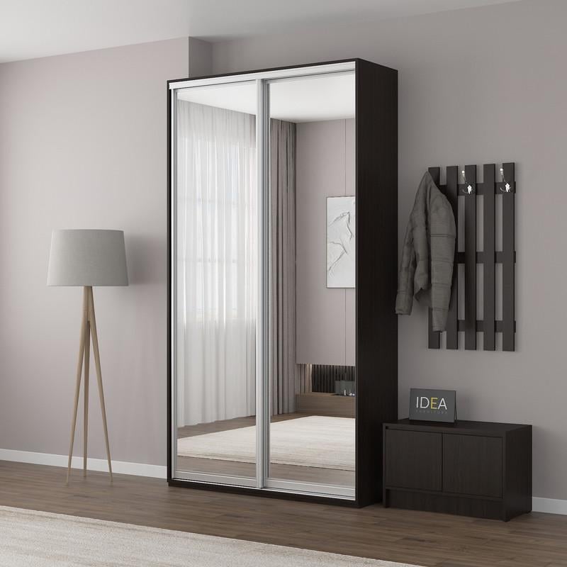 Шафа-купе Idea серія 1 дзеркало 130х60х240 см Венге темний (1061)