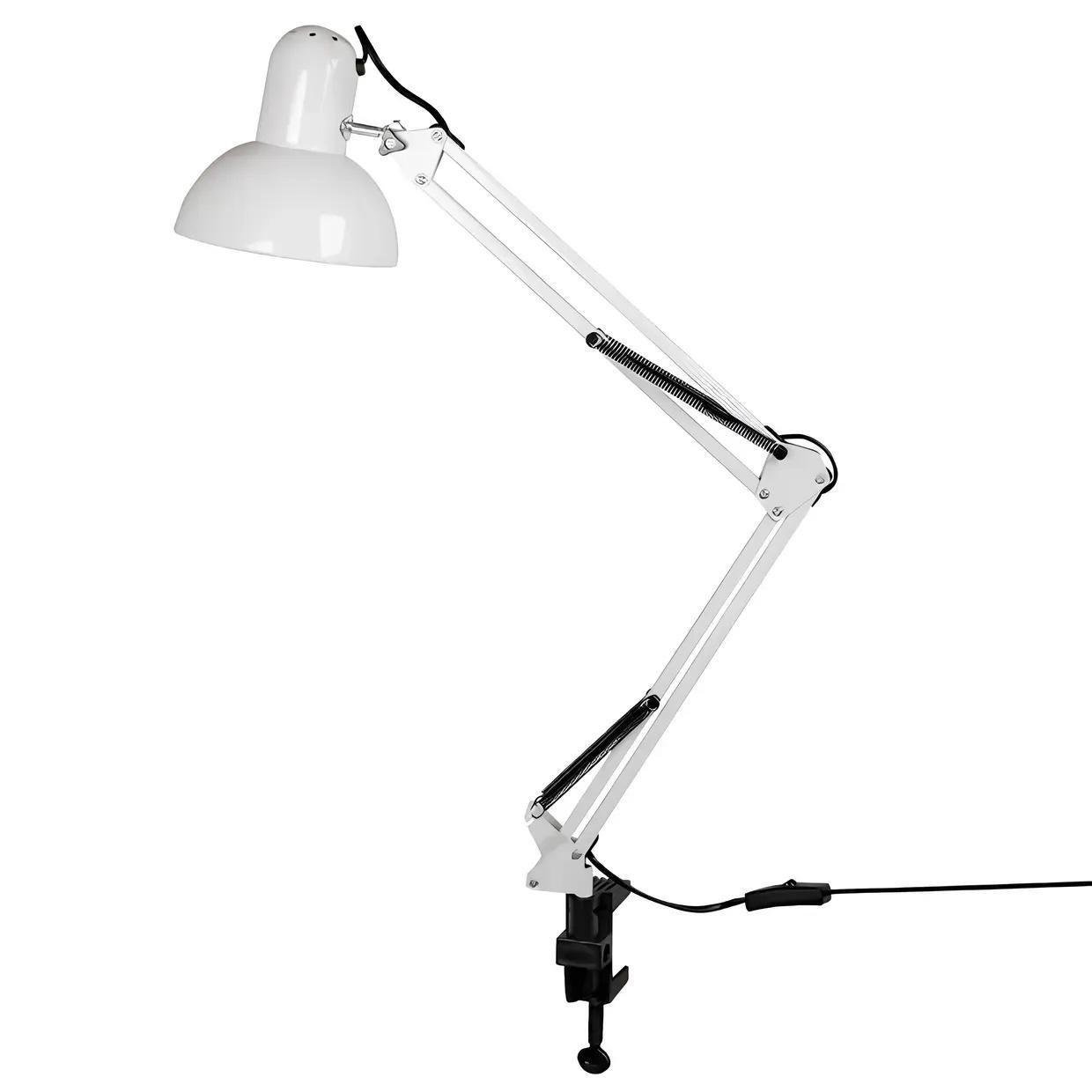 Настольная лампа Sirius TY 18008B на одну лампочку с прищепкой Белый (28689257)