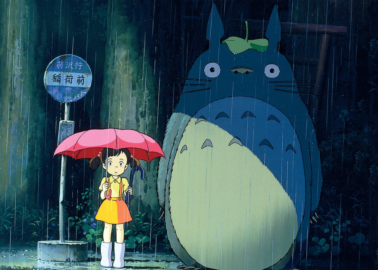 Картина постер Gee! My Neighbor Totoro Мой сосед Тоторо Мэй и Тоторо 60x40 см  NT 09.025