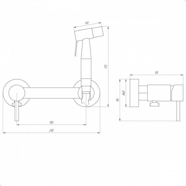 Душевой гарнитур Globus Lux GLN-0-106MIX-BB - фото 5