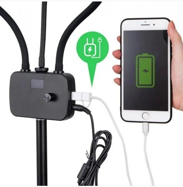 Лампа Led для селфі Multimedia X AL 45X 7660 - фото 5 Лампа Led для селфі Multimedia X AL 45X 7660 - фото 5