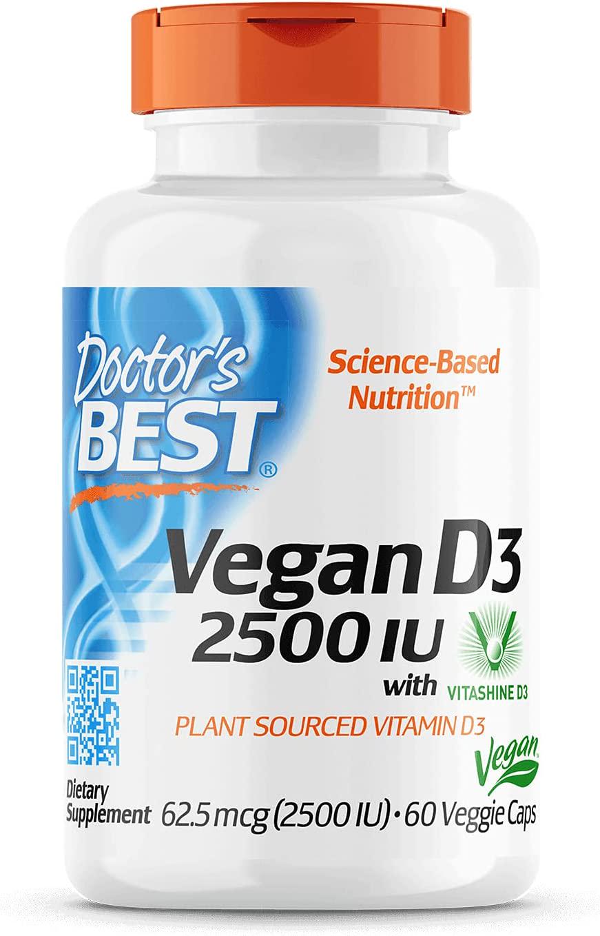Витамин Vegan D3 with Vitashine D3 2500 IU 60 veggie caps