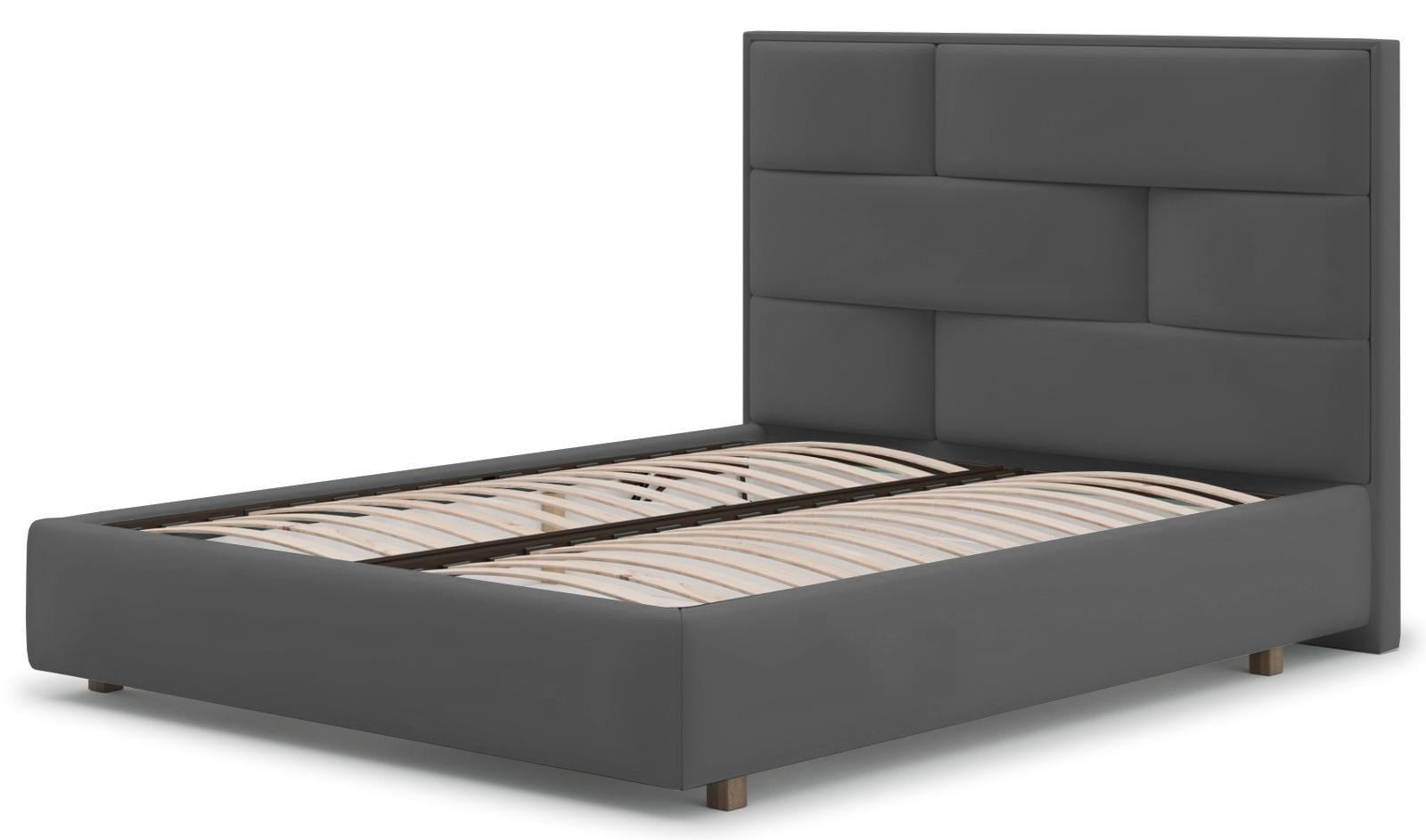 Кровать Стенфорд с подъемным механизмом 160х200 см Allure Grey