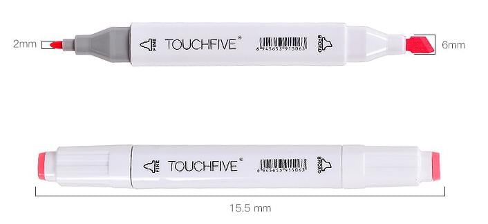 Маркеры Touchfive для интерьерного скетчинга 30 цветов (TOUCHFIVE-30-DI) - фото 7 Маркеры Touchfive для интерьерного скетчинга 30 цветов (TOUCHFIVE-30-DI) - фото 7
