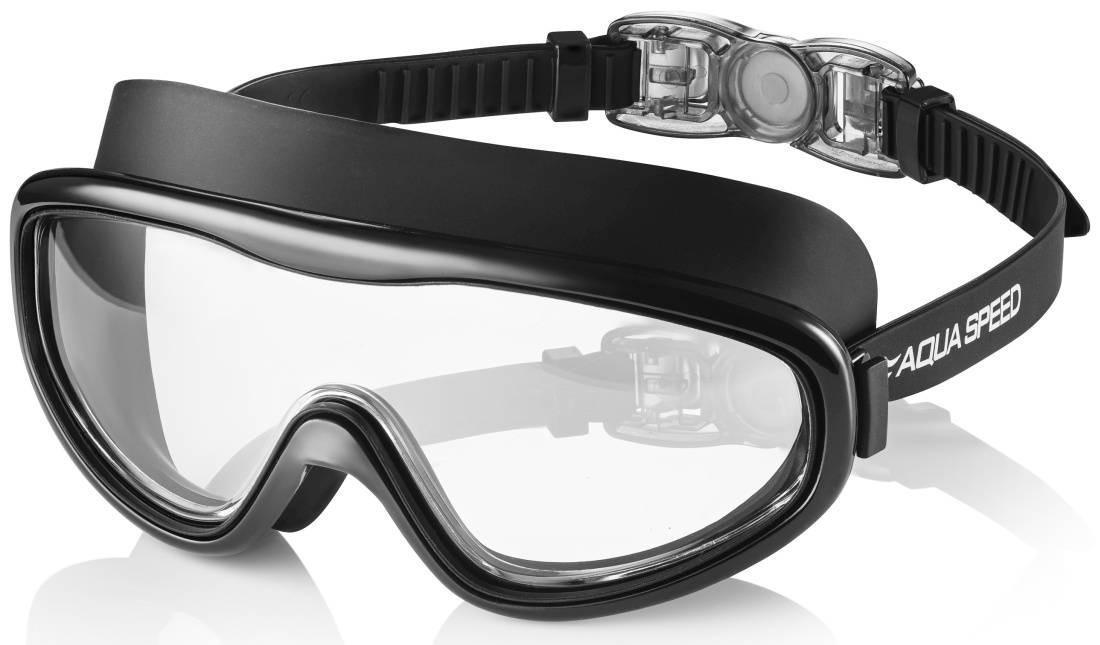 Очки для плавания Aqua Speed ​​TIVANO Unisex OSFM Черный/Серый (5908217692443)