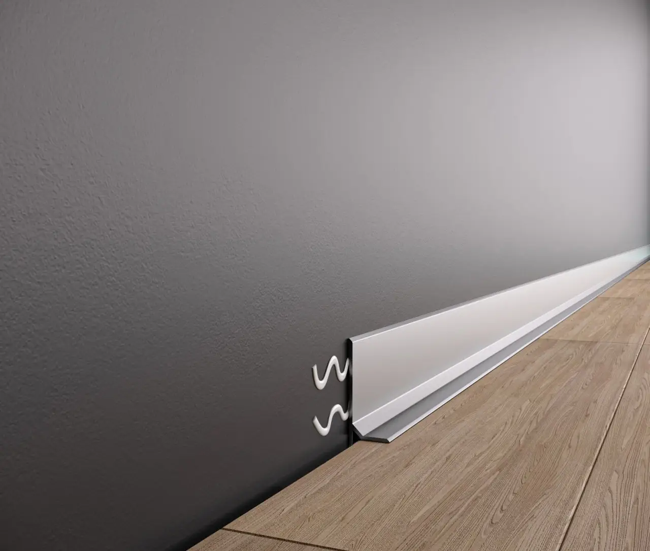 Плинтус алюминиевый накладной Strila SVP-36S 36x16x2600 мм Серебро (25552197) - фото 1 Плинтус алюминиевый накладной Strila SVP-36S 36x16x2600 мм Серебро (25552197) - фото 1