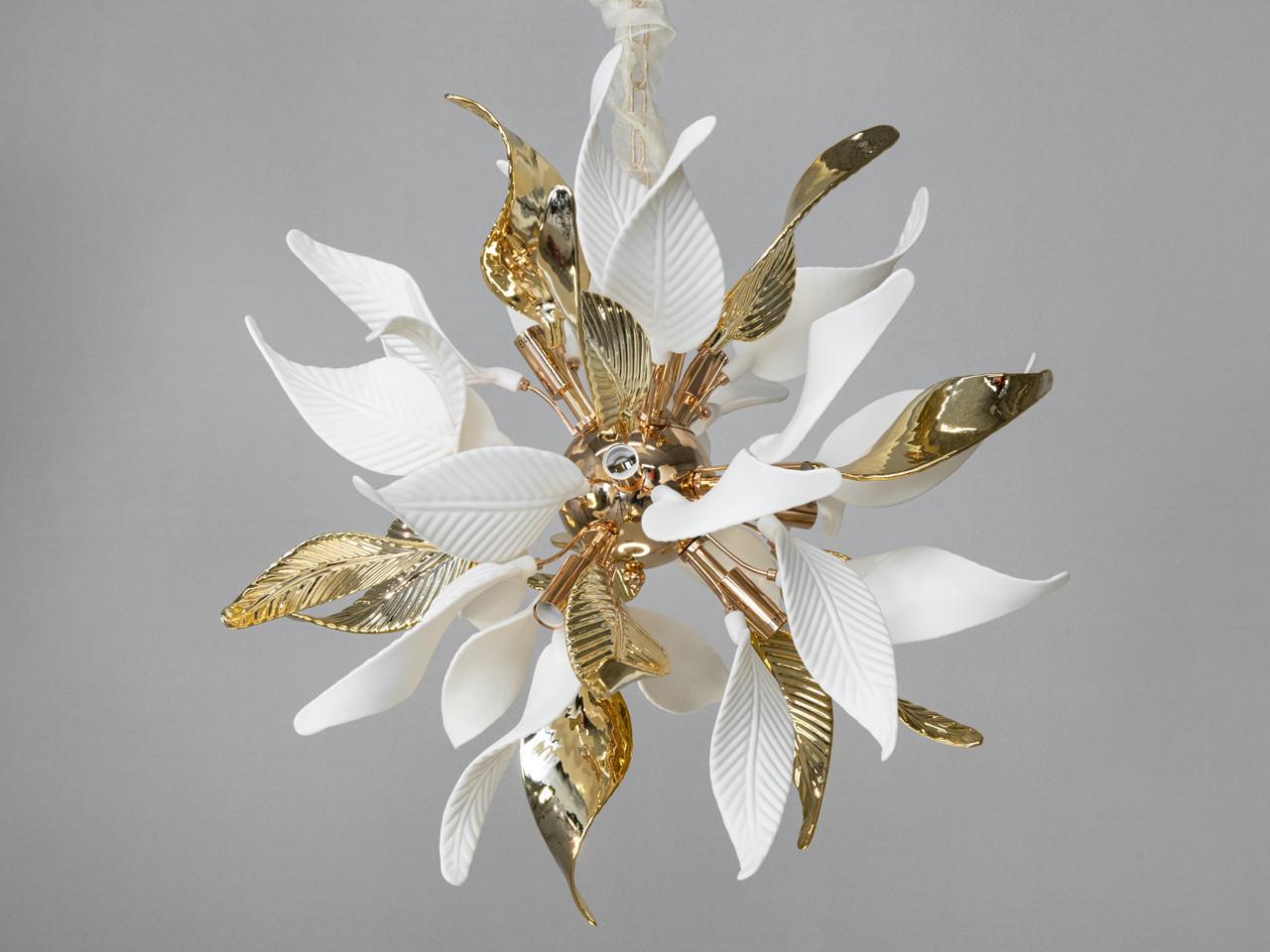 Люстра подвес EcoLed Loft 7208-12P GD Золотой