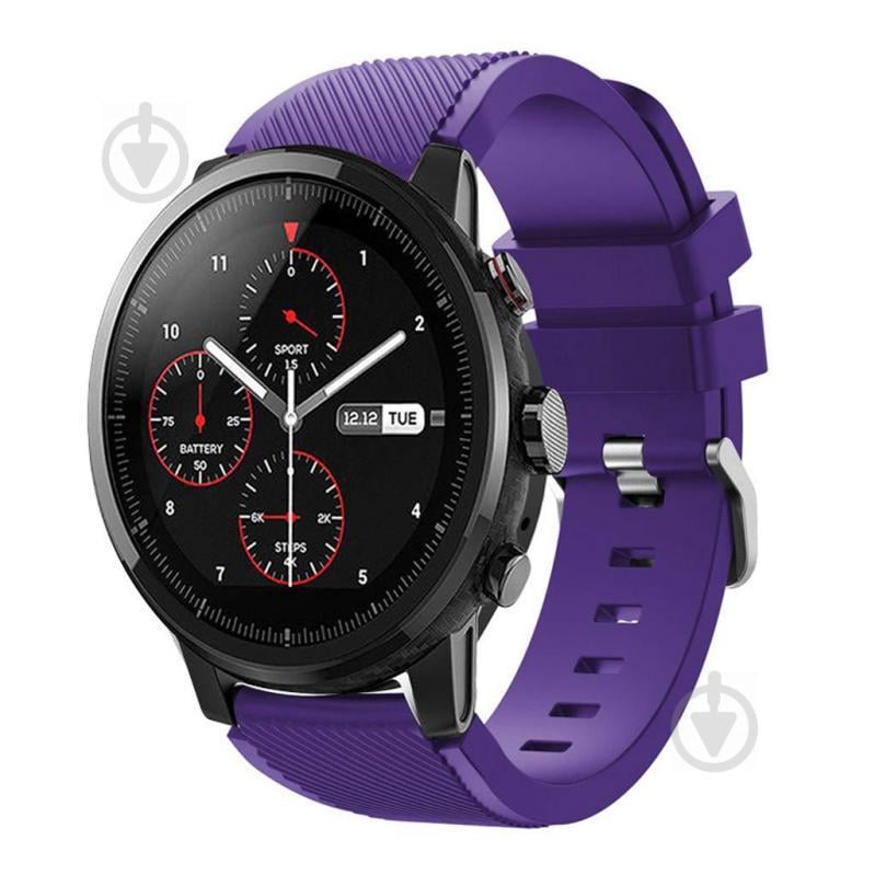 Ремешок 22 мм BeWatch ECO для Xiaomi Amazfit Stratos | Pace | GTR 47mm Фиолетовый (1021113.47)