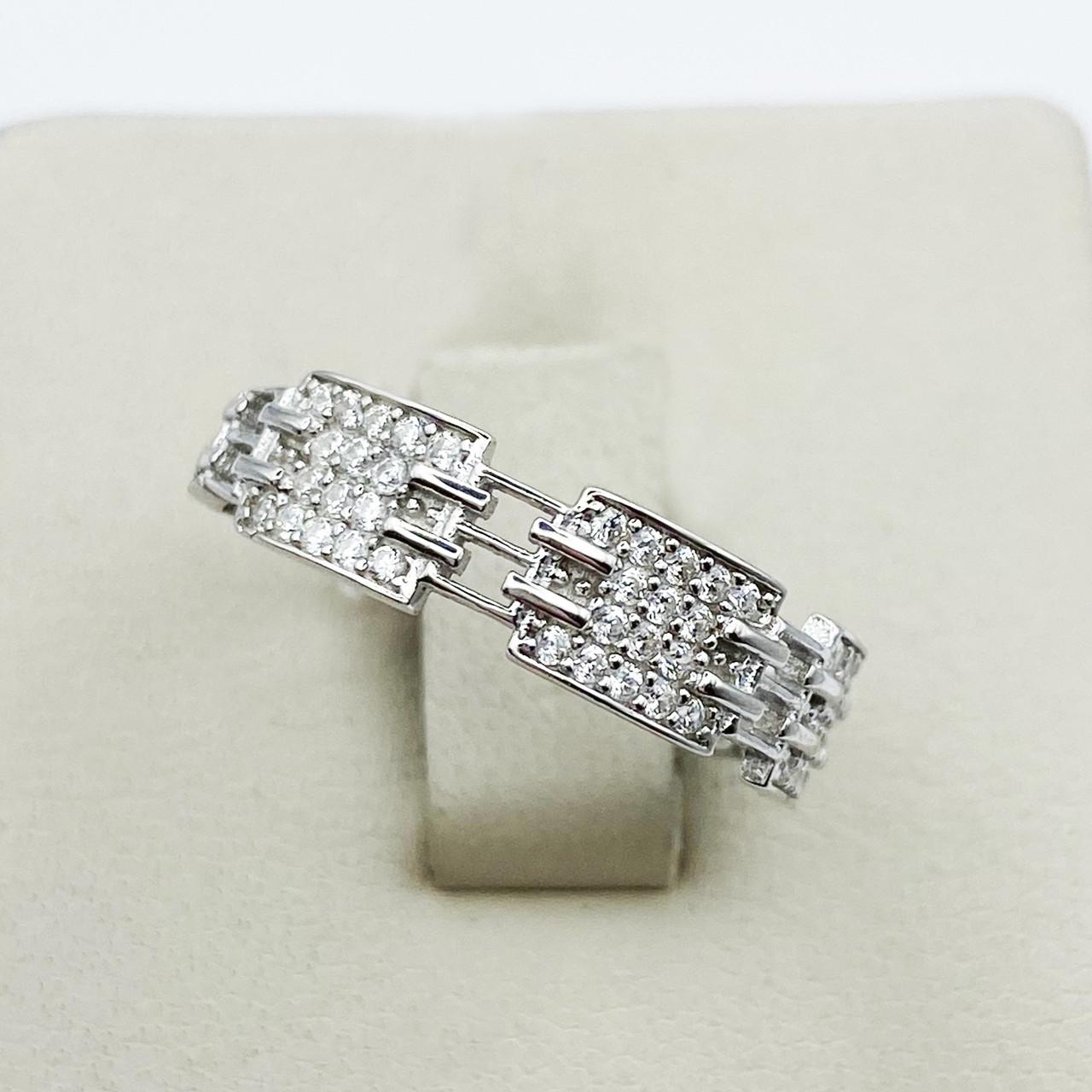 Кольцо серебряное с кубическим цирконием р. 18,5 1,77 г (1906543162)