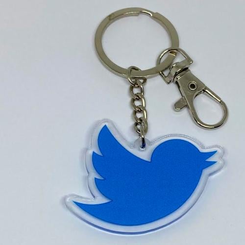 Брелок акриловый Twitter в подарочной уп. (3370)