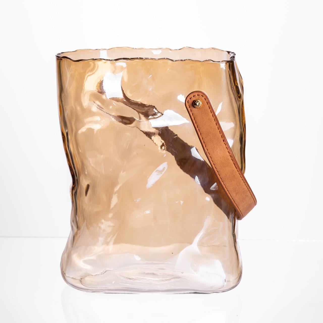 Ваза декоративная стеклянная Light House LG-30215-2800 BN 25 см 2,8 л Коричневый (124152)