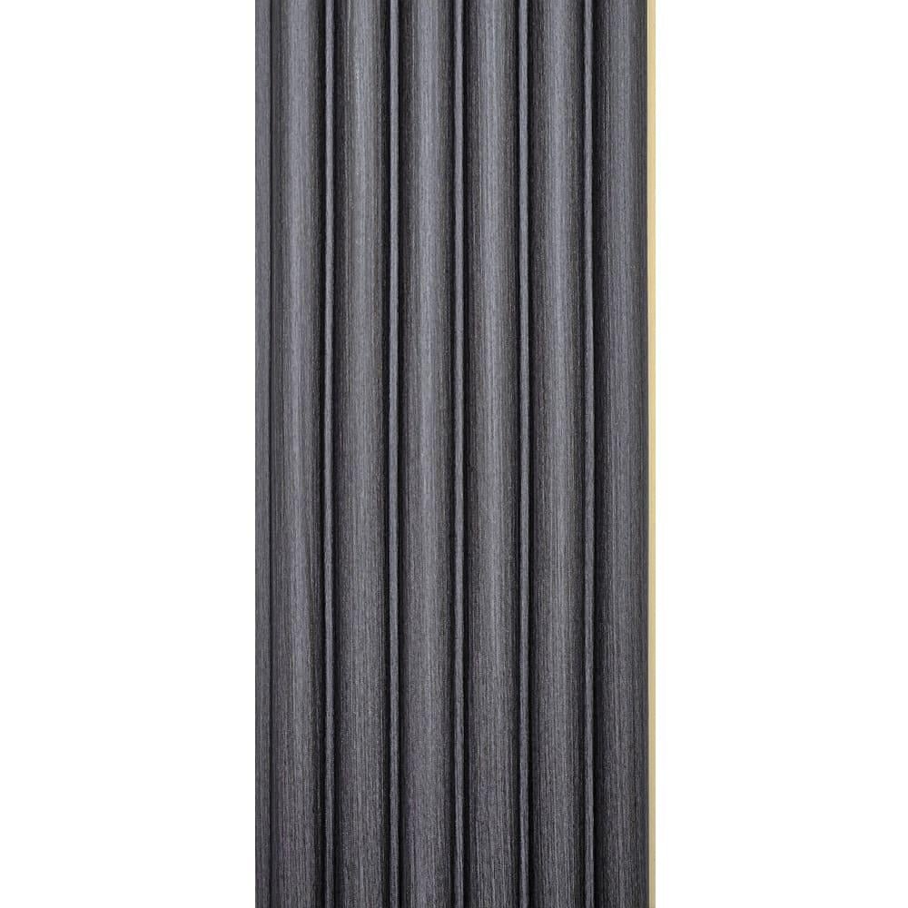 Рейка стеновая декоративная Sticker Wall WPC круглая 3000х152х15мм Графит (SW-00001873)