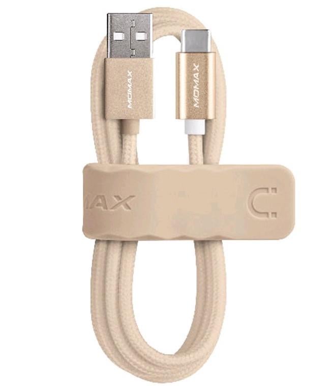 Кабель синхронизации Momax Type C Cable USB-C to USB-A 1m, Champagne (DTA1L)