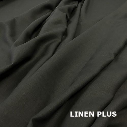 Ткань рубашечно-платьевая LINEN PLUS льняная 143 см 948/147 Черный - фото 4