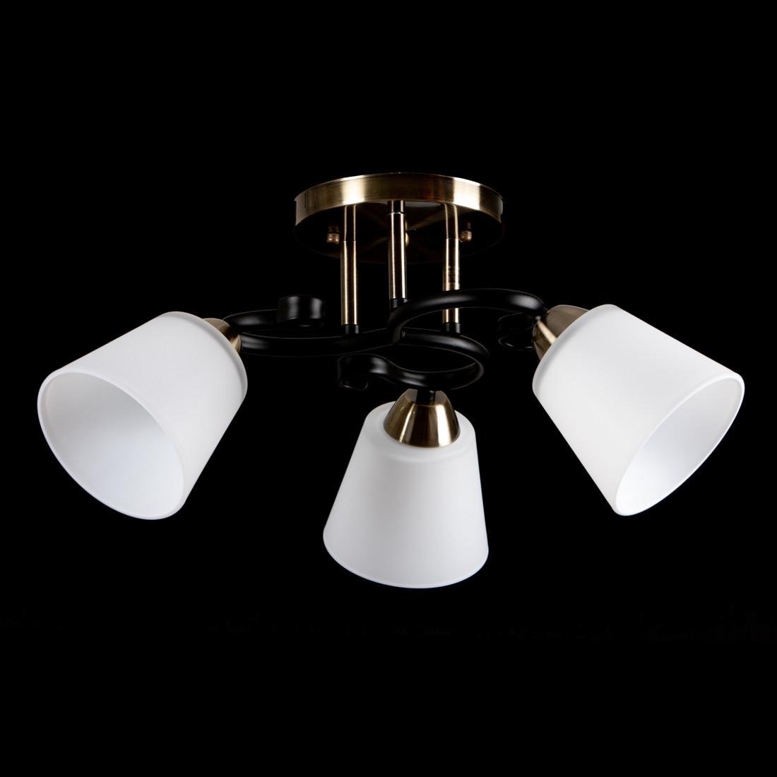 Люстра Svet на три плафони під лампу Е27 Бронзовий/Чорний (SH-67472/3A AB+BK) - фото 2 Люстра Svet на три плафони під лампу Е27 Бронзовий/Чорний (SH-67472/3A AB+BK) - фото 2