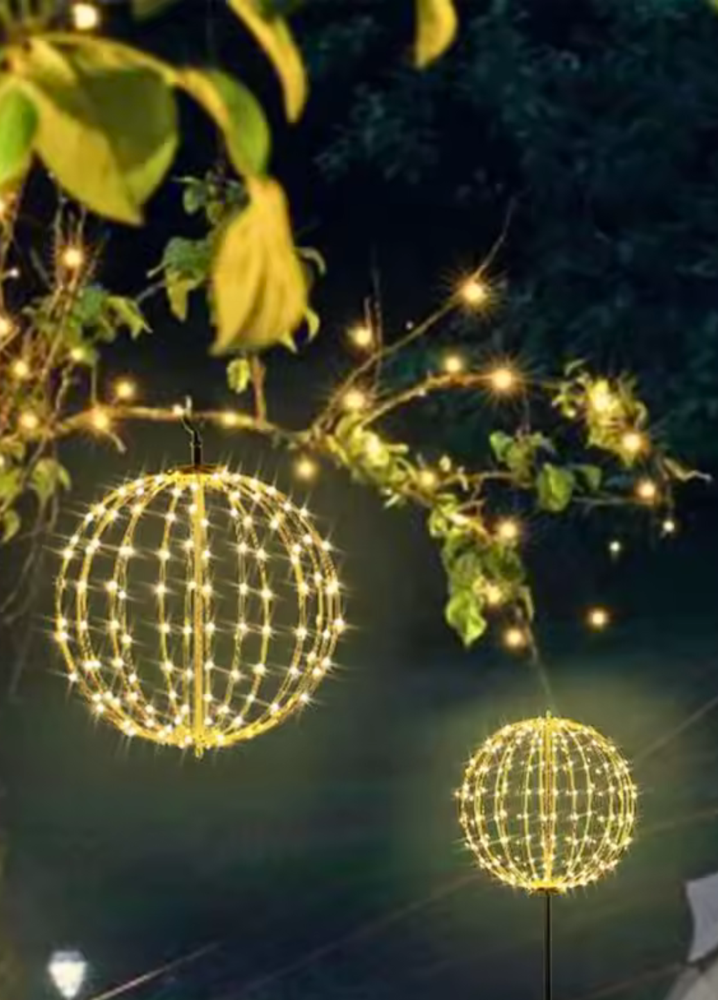 Шар подвесной Livarno Home StarSphere 140 LED с таймером 30 см Теплый белый (7909) - фото 2 Шар подвесной Livarno Home StarSphere 140 LED с таймером 30 см Теплый белый (7909) - фото 2