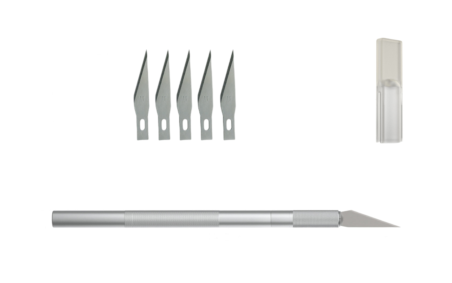 Нож для моделирования и творчества WL-9309-5 5 лезвий с кейсом (30107234)